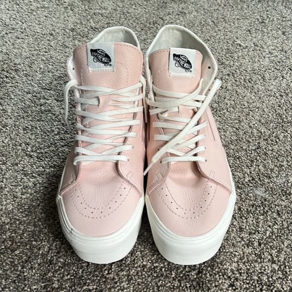 New Vans Leather Platform Sneakers - Picture 2 of 10